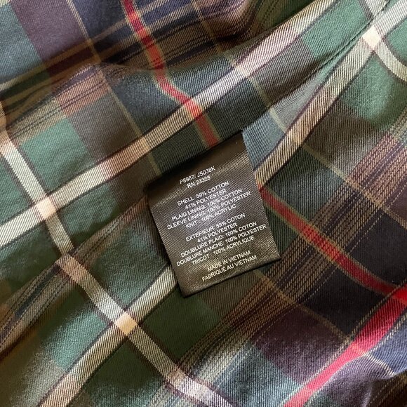 Pendleton Plaid Lined Rain Jacket - W's S, Black - Picture 8 of 10